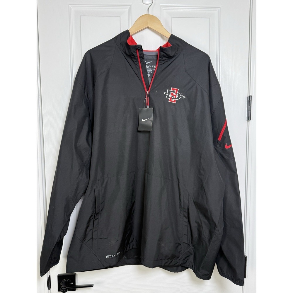 NWT San Diego State Aztecs Nike Storm-FIT 1/4-Zip Pullover Windbreaker Jacket XL